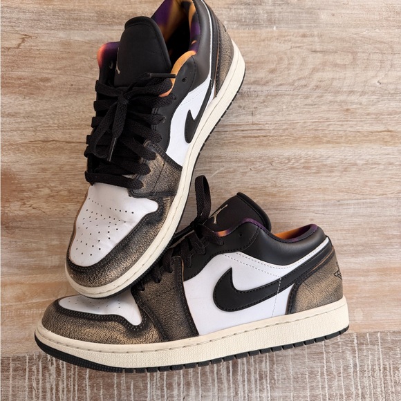 Nike Jordan Black and White Low-Top Sneakers - Picture 2 of 8